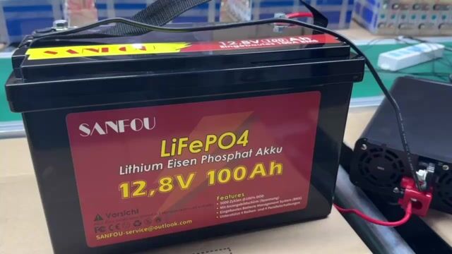 SANFOU 12.8V 6 Ah LiFePO4 battery